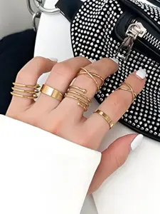 Goho Set of 6 Finger Rings