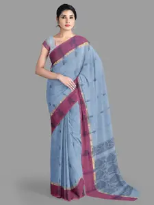 The Chennai Silks Ethnic Motifs Zari Pure Cotton Kovai Saree