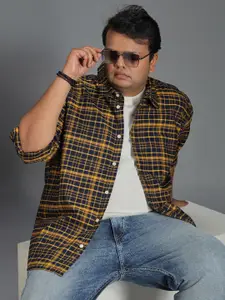 Freeform by High Star Classic Tartan Checked Cotton Casual Shirt