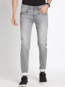 Turtle Men Narrow Tapered Fit Clean Look Heavy Fade Stretchable Jeans