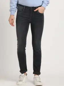 Turtle Men Narrow Tapered Fit Light Fade Stretchable Jeans