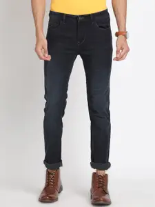 Turtle Men Narrow Tapered Fit Clean Look Mid Rise Stretchable Jeans