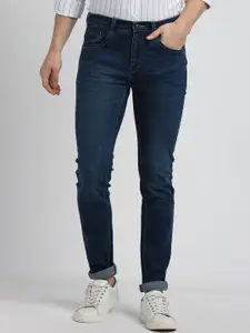 Turtle Men Narrow Tapered Fit Light Fade Stretchable Jeans