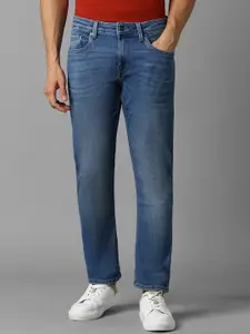 Louis Philippe Jeans Men Slim Fit Low-Rise Light Fade Clean Look Pure Cotton Jeans