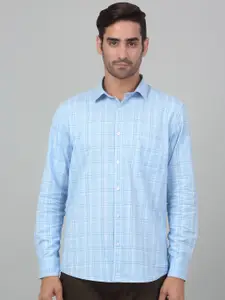 Cantabil Tartan Checks Cotton Checked Casual Shirt
