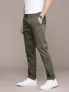 Nautica Men Textured Slim Fit Chinos Trousers