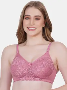 Reveira Floral Lace Medium Coverage Everyday Bra With All Day Comfort