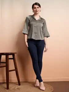 RACHNA Notched Collar Standard Opaque Casual Shirt