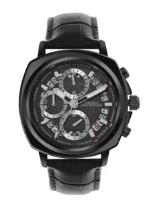 French Connection Men Dial & Leather Straps Analogue Watch FCF02BL