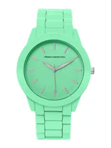 French Connection Women Stainless Steel Bracelet Style Straps Analogue Watch FCS04GR