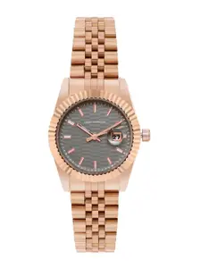 French Connection Women Stainless Steel Bracelet Style Straps Analogue Watch FCS09RGM