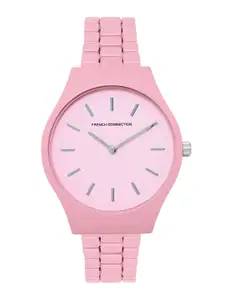 French Connection Women Stainless Steel Bracelet Style Straps Analogue Watch FCS05P