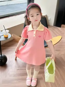 StyleCast x Revolte Girls Shirt Collar A-Line Dress