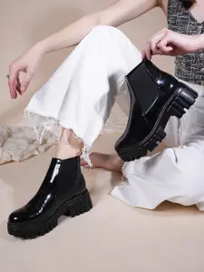 The Roadster Lifestyle Co. Women Platform Heeled Chelsea Boots