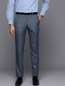 Raymond Men Checked Slim Fit Trousers
