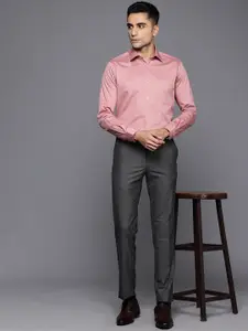 Raymond Men Checked Slim Fit Trousers