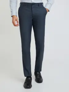Raymond Men Checked Slim Fit Trousers