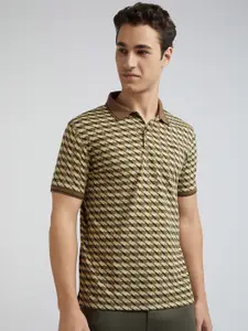 Park Avenue Printed Polo Collar Slim Fit T-shirt