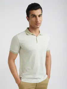 Park Avenue Printed Polo Collar Slim Fit T-shirt