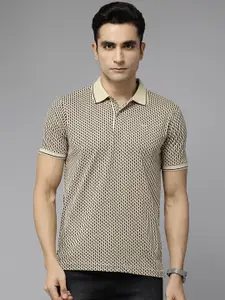 Park Avenue Printed Polo Collar Slim Fit T-shirt
