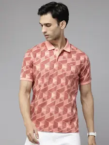 Park Avenue Printed Polo Collar Slim Fit T-shirt