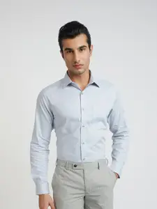 Raymond Textured Pure Cotton Slim Fit Formal Shirt
