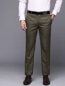 Raymond Men Textured Slim Fit Formal Trousers