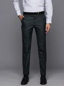 Raymond Men Checked Slim Fit Trousers