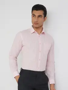 Raymond Pure Cotton Slim Fit Striped Formal Shirt