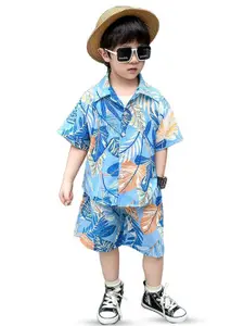 StyleCast x Revolte Boys Printed Shirt with Shorts