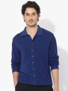 RARE RABBIT Alias-N Spread Collar Comfort Cotton Opaque Casual Shirt