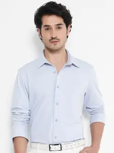 RARE RABBIT Spread Collar Comfort Cotton Opaque Casual Shirt
