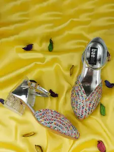 BAESD Girls Embellished Block Heeled Pumps