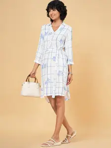 Annabelle by Pantaloons Checked Formal Shirt Dress