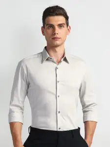 Arrow New York Men Slim Fit Opaque Striped Formal Shirt