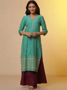 AURELIA Ethnic Motifs Printed Straight Kurta