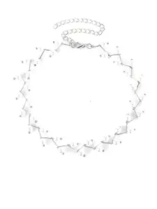 Goho Alloy Beaded Minimal Necklace