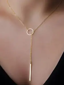 Goho Minimalist Lariat Necklace
