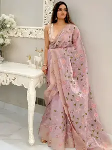 Anouk Floral Organza Saree
