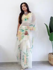 Anouk Floral Organza Saree