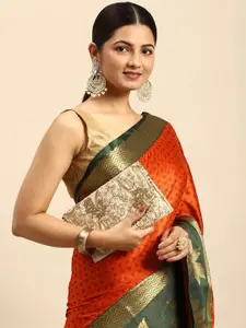PATLIPALLU Woven Design Zari Silk Cotton Banarasi Saree