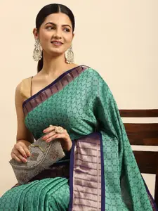 PATLIPALLU Woven Design Zari Silk Cotton Banarasi Saree