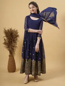 Kedar Fab Ethnic Motifs Print Maxi Ethnic Dress