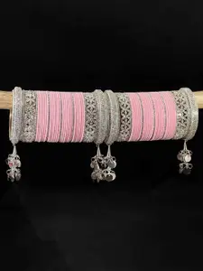 LAVAZZA Set of 70 AD-Studded Bridal Chuda Bangle Set
