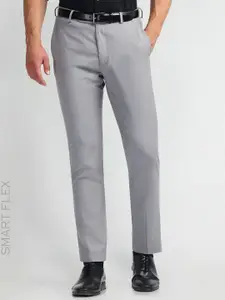 Arrow Men Slim Fit Mid-Rise Formal Trousers