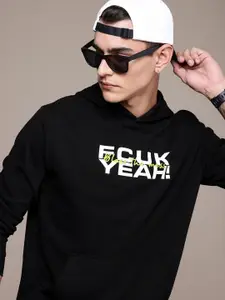FCUK Brand Logo Printed Hooded Sweatshirt