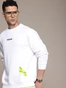 FCUK Long Sleeves Minimal Printed Sweatshirt