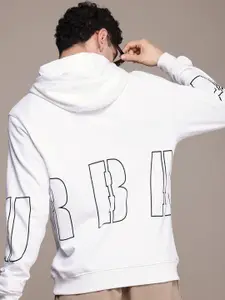 FCUK Typography Printed Hooded Sweatshirt