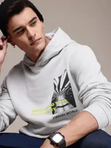 FCUK Graphic Printed Hooded Sweatshirt