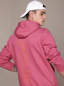 FCUK Brand Logo Printed Hooded Sweatshirt